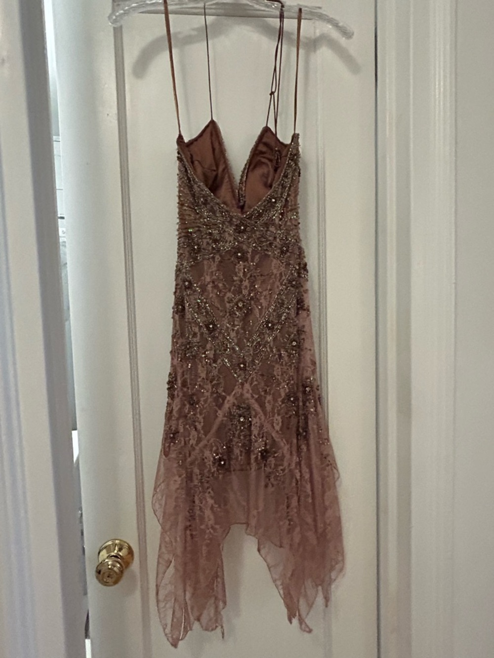 Sue Wong Vintage Evening Dress in Dusty Rose - Picture 2 of 3